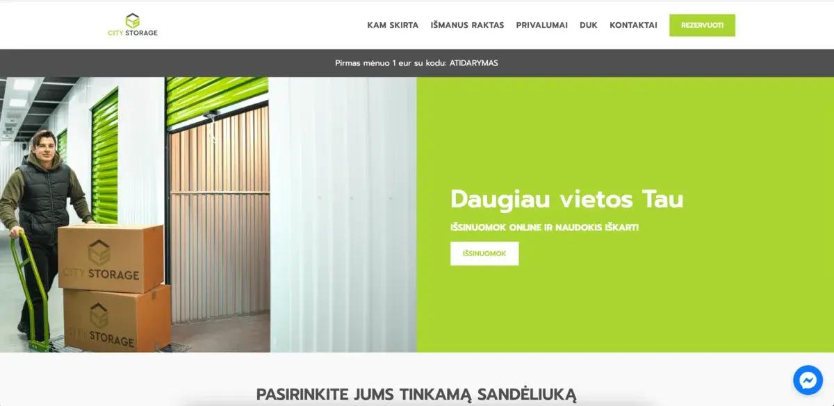 City storage website